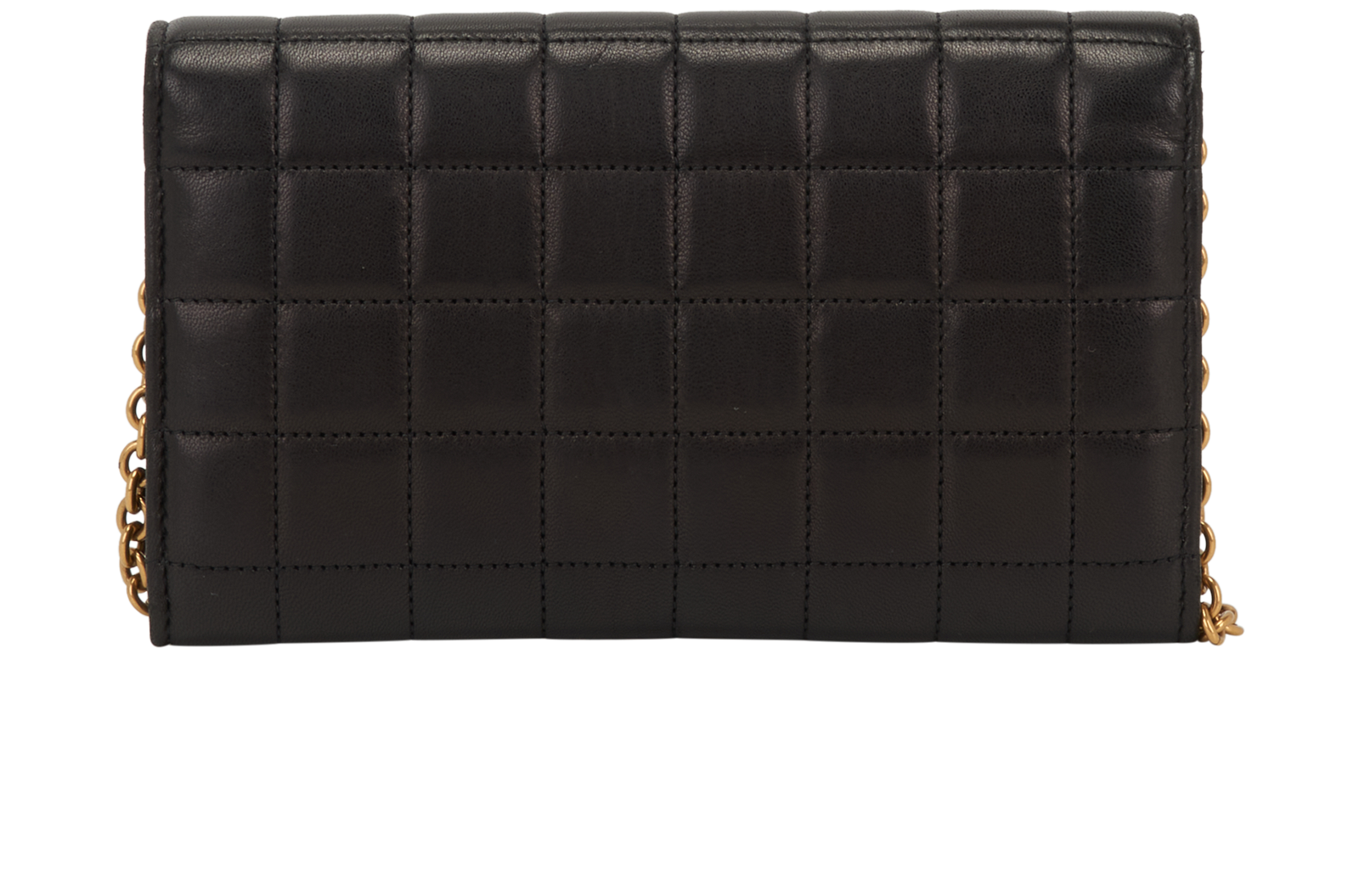 Saint Laurent Maillon Wallet On Chain, &pound;550, Handbags, Black, Leather, Back view